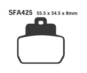 PASTIGLE FRENO EBC MESCOLA ORGANICA SCOOTER CODICE R1642500