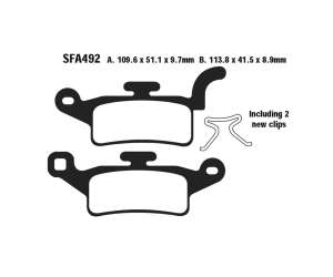 PASTIGLE FRENO EBC MESCOLA ORGANICA SCOOTER CODICE R1649200