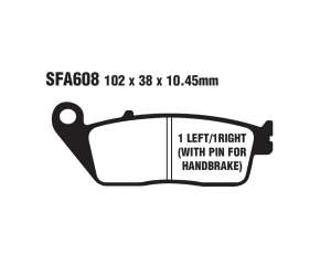 PASTIGLE FRENO EBC MESCOLA ORGANICA SCOOTER CODICE R1660800
