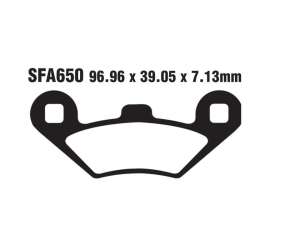 PASTIGLE FRENO EBC MESCOLA ORGANICA SCOOTER CODICE R1665000