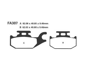 PASTIGLE FRENO EBC MESCOLA SINTER SCOOTER CODICE R1730700