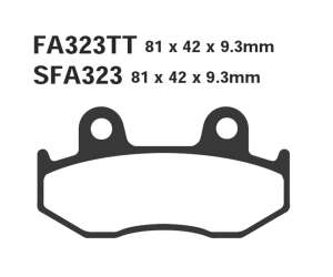 PASTIGLE FRENO EBC MESCOLA SINTER SCOOTER CODICE R1732300