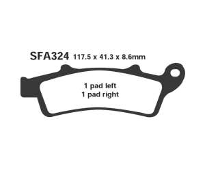 PASTIGLE FRENO EBC MESCOLA SINTER SCOOTER CODICE R1732400