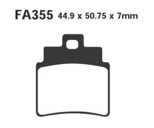 PASTIGLE FRENO EBC MESCOLA SINTER SCOOTER CODICE R1735500