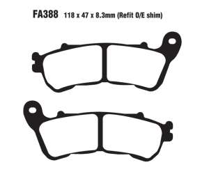 PASTIGLE FRENO EBC MESCOLA SINTER SCOOTER CODICE R1738800
