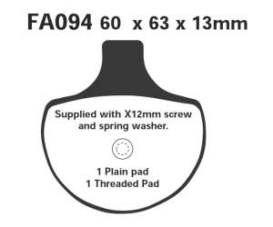 PASTIGLE FRENO EBC MESCOLA SINTER MOTO CODICE R1809400