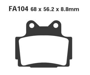PASTIGLE FRENO EBC MESCOLA SINTER MOTO CODICE R1810400