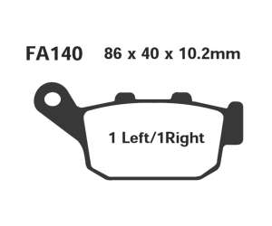 PASTIGLE FRENO EBC MESCOLA SINTER MOTO CODICE R1814000