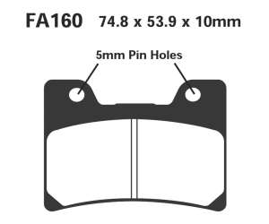 PASTIGLE FRENO EBC MESCOLA SINTER MOTO CODICE R1816000