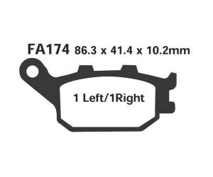 PASTIGLE FRENO EBC MESCOLA SINTER MOTO CODICE R1817400
