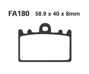 PASTIGLE FRENO EBC MESCOLA SINTER MOTO CODICE R1818000