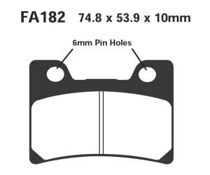 PASTIGLE FRENO EBC MESCOLA SINTER MOTO CODICE R1818200