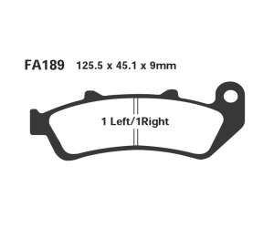 PASTIGLE FRENO EBC MESCOLA SINTER MOTO CODICE R1818900