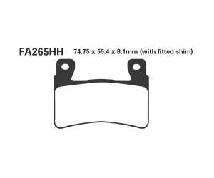 PASTIGLE FRENO EBC MESCOLA SINTER MOTO CODICE R1826500
