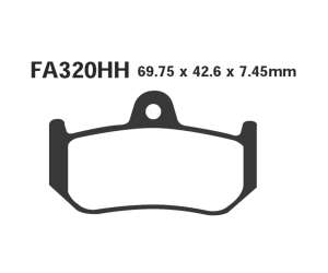 PASTIGLE FRENO EBC MESCOLA SINTER MOTO CODICE R1832000