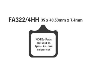 PASTIGLE FRENO EBC MESCOLA SINTER MOTO CODICE R1832200