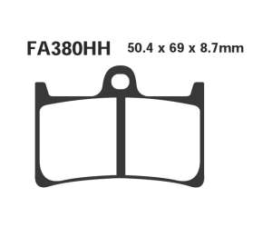 PASTIGLE FRENO EBC MESCOLA SINTER MOTO CODICE R1838000
