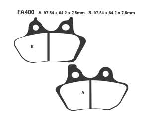 PASTIGLE FRENO EBC MESCOLA SINTER MOTO CODICE R1840000