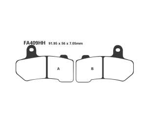 PASTIGLE FRENO EBC MESCOLA SINTER MOTO CODICE R1840900