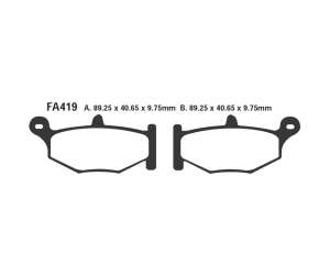 PASTIGLE FRENO EBC MESCOLA SINTER MOTO CODICE R1841900