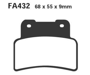 PASTIGLE FRENO EBC MESCOLA SINTER MOTO CODICE R1843200