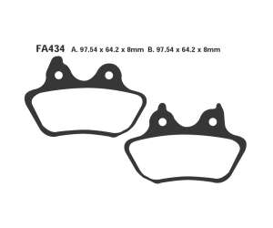 PASTIGLE FRENO EBC MESCOLA SINTER MOTO CODICE R1843400