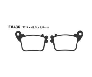 PASTIGLE FRENO EBC MESCOLA SINTER MOTO CODICE R1843600