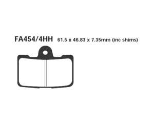 PASTIGLE FRENO EBC MESCOLA SINTER MOTO CODICE R1845404
