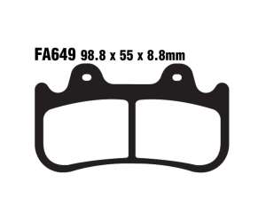 PASTIGLE FRENO EBC MESCOLA SINTER MOTO CODICE R1864900