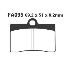 PASTIGLE FRENO EBC MESCOLA RACING MOTO CODICE R2109500