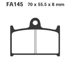 PASTIGLE FRENO EBC MESCOLA RACING MOTO CODICE R2114500