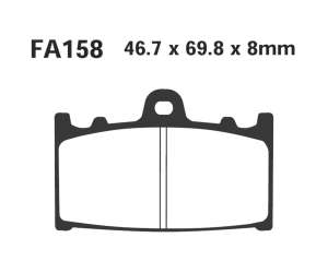 PASTIGLE FRENO EBC MESCOLA RACING MOTO CODICE R2115800