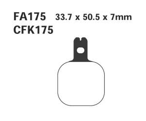 PASTIGLE FRENO EBC MESCOLA RACING MOTO CODICE R2117500