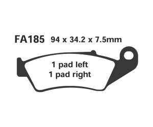 PASTIGLE FRENO EBC MESCOLA RACING MOTO CODICE R2118500