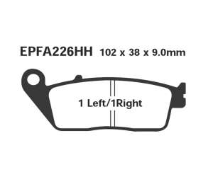 PASTIGLE FRENO EBC MESCOLA RACING MOTO CODICE R2122600