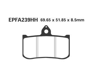 PASTIGLE FRENO EBC MESCOLA RACING MOTO CODICE R2123900