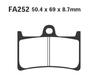 PASTIGLE FRENO EBC MESCOLA RACING MOTO CODICE R2125200