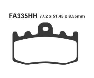 PASTIGLE FRENO EBC MESCOLA RACING MOTO CODICE R2133500