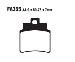 PASTIGLE FRENO EBC MESCOLA CARBON SCOOTER CODICE R2335504