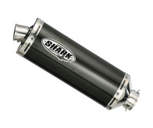 Scarico DUCATI Monster S2R 1000 2006 - 2007 - 2008  .  SHARK R&D Slip on High Up terminale di scarico carbonio colore carbonio