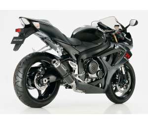 Scarico SUZUKI GSX-R 600 anno  2006 - 2007   terminale di scarico HURRIC Supersport Slip on in carbonio colore carbonio