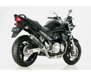 Scarico SUZUKI GSF 1200 S Bandit anno  2001 - 2002 - 2003 - 2004 - 2005   terminale di scarico HURRIC Supersport Slip on in carbonio colore carbonio