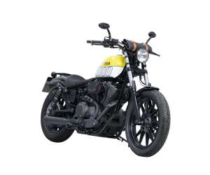 Scarico YAMAHA XV950 2013 - 2014 - 2015 - 2016   Sistema di scarico FALCON Double Groove Slip on acciaio inossidabile rivestito colore nero-opaco