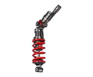 MONO posteriore - Vaschetta unita - Regolazioni: precarico molla idraulico  estensione   doppia compressione   interasse regolabile   molla Rossa PER APRILIA RSV1000R  1000 ANNO  2004 - 2008