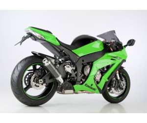 Scarico KAWASAKI ZX-10R anno  2016 - 2017 - 2018   terminale di scarico HURRIC Supersport Slip on in carbonio colore carbonio