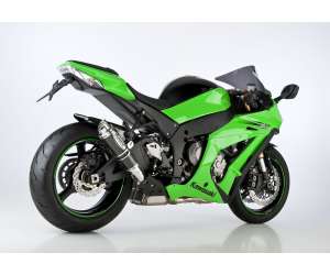 Scarico KAWASAKI ZX-10R anno  2016 - 2017 - 2018   terminale di scarico HURRIC SP Slip on in carbonio colore carbonio