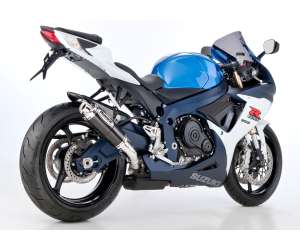 Scarico SUZUKI GSX-R 600 anno  2011 - 2012 - 2013 - 2014 - 2015 - 2016   terminale di scarico HURRIC Supersport Slip on in carbonio colore carbonio