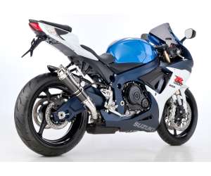 Scarico SUZUKI GSX-R 600 anno  2008 - 2009 - 2010   terminale di scarico HURRIC SP Slip on in carbonio colore carbonio