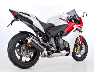 Scarico HONDA CB600 Hornet anno  2007 - 2008 - 2009 - 2010 - 2011 - 2012 - 2013   terminale di scarico HURRIC Rac 1 Slip on in carbonio colore carbonio