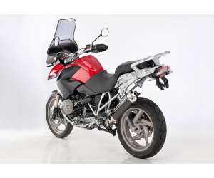 Scarico BMW R 1200 GS adventure anno  2010 - 2011 - 2012 - 2013   terminale di scarico HURRIC Rac 1 Slip on in carbonio colore carbonio